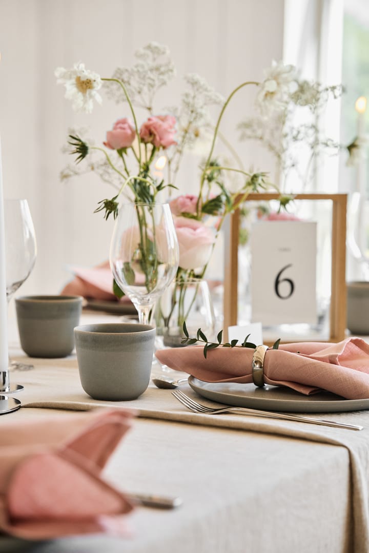 Morgon grey plate Ø24 cm 4-pack, grey Paradisverkstaden