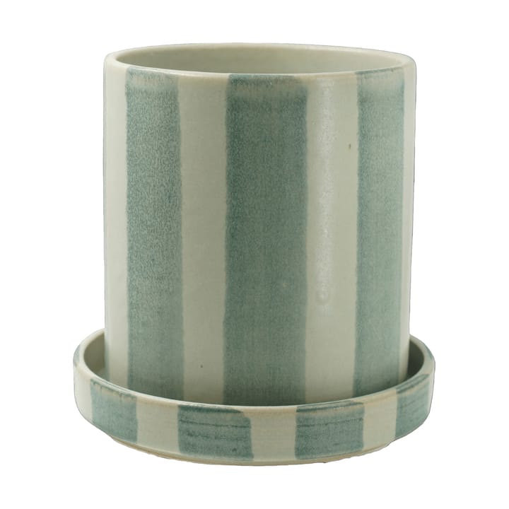 Rand flower pot small Ø14.5 cm - Lava-green - Paradisverkstaden