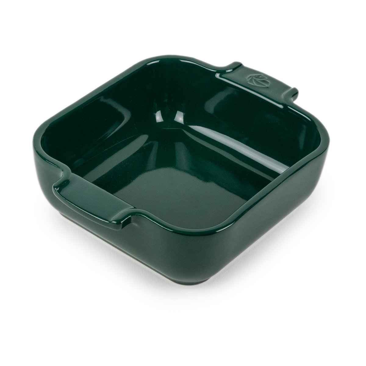 Peugeot Appolia ceramic dish 14x18 cm Forest green