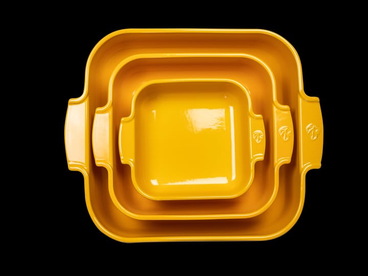 Appolia ceramic dish 40x27 cm - Saffron yellow - Peugeot