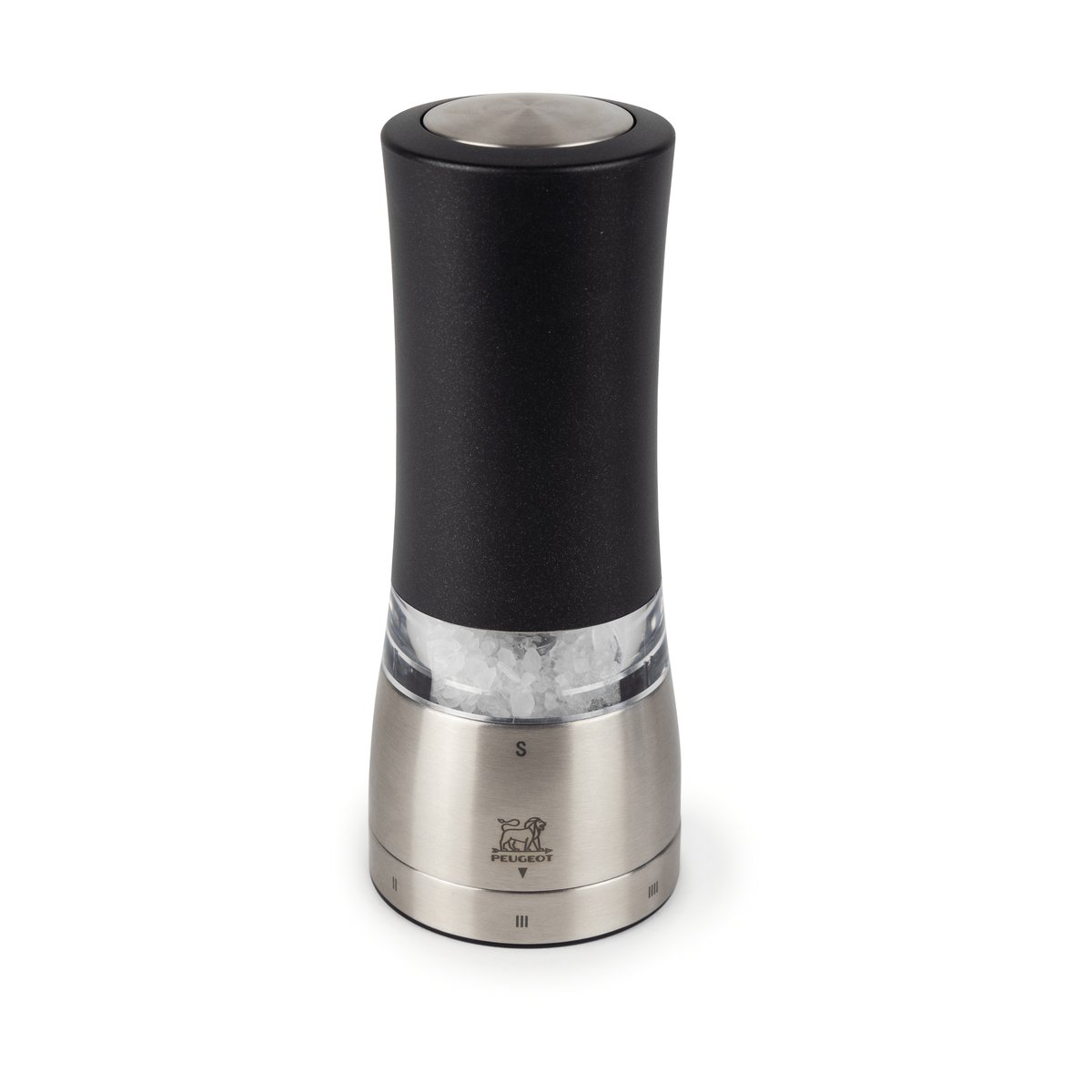 Peugeot Daman Electric Salt Mill 16 cm Black