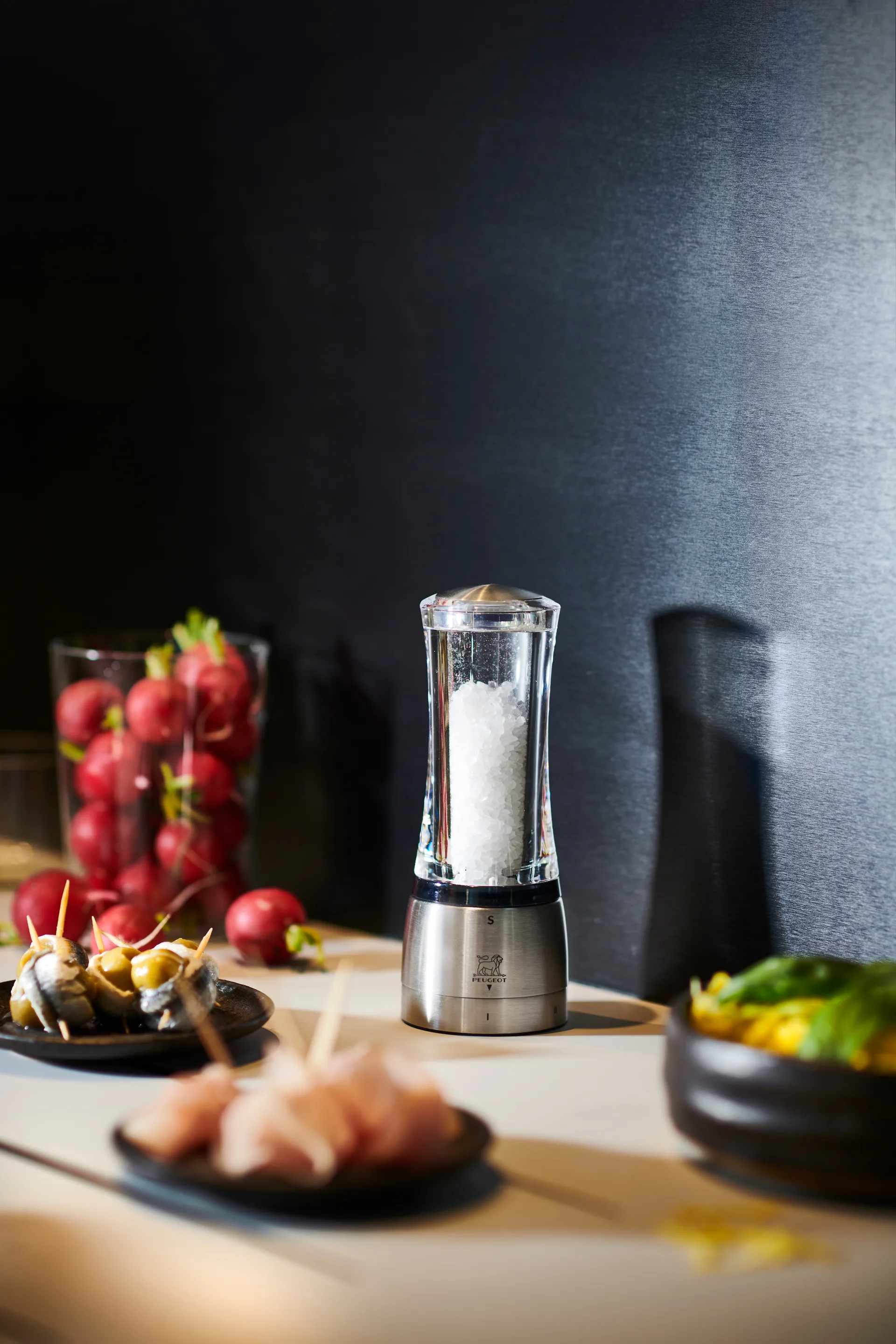 Daman Z salt grinder 16 cm, Black Peugeot