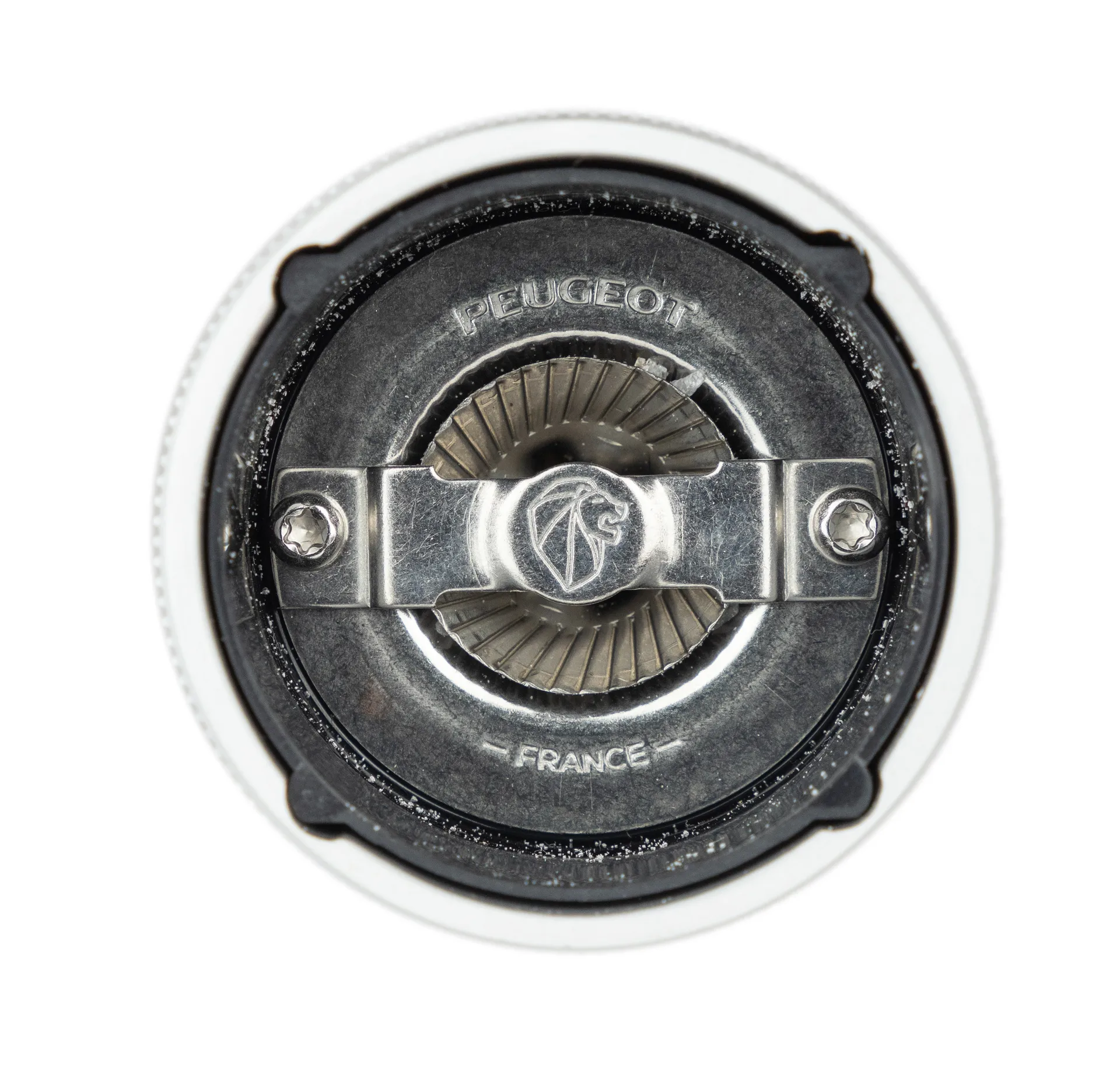 Line Natural salt mill 12 cm, Wood-aluminum Peugeot