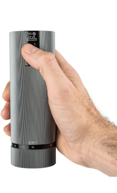 Line Z DUO Electric salt and pepper grinder 2 pieces, Aluminium-carbon Peugeot