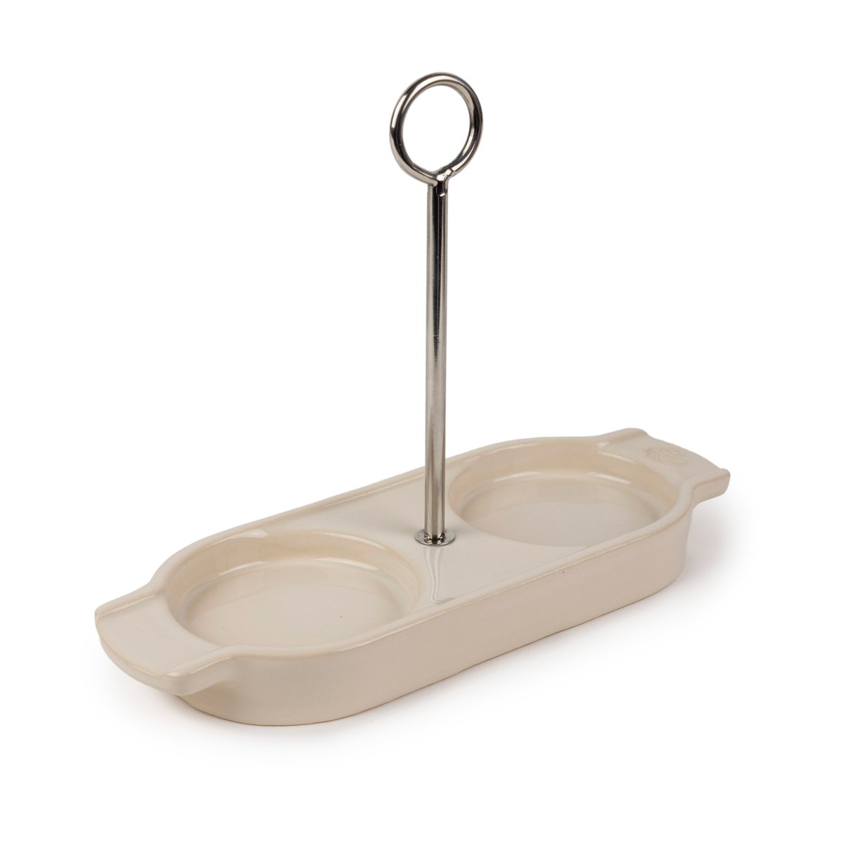Peugeot Linea spice mill stand with handle Ecru | Scandinavian Design | Salt & pepper grinders | White