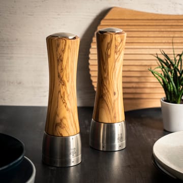 Madras salt mill 21 cm - olive wood-stainless steel - Peugeot