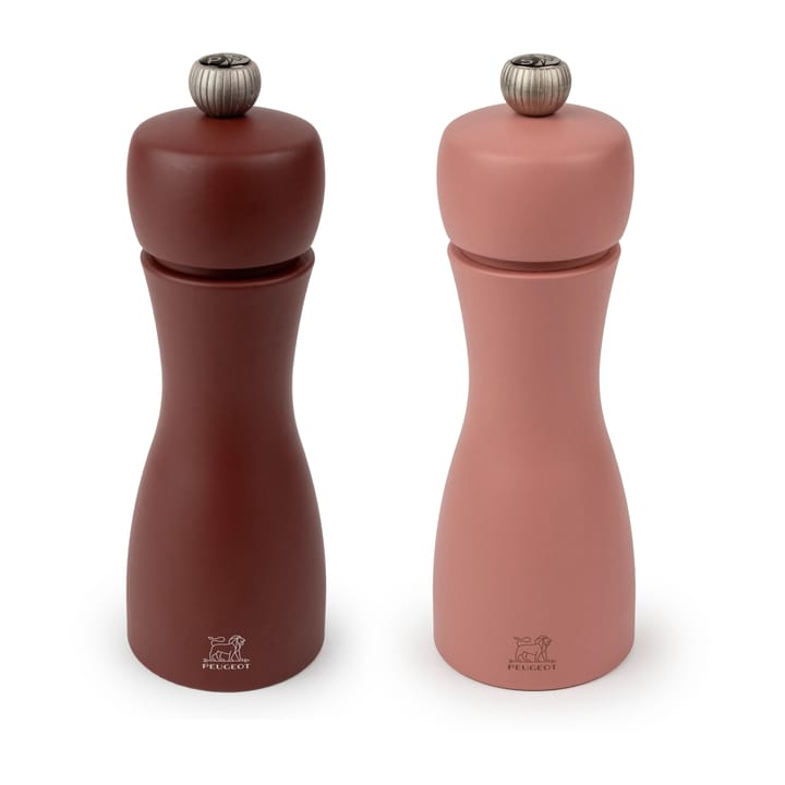 Tahiti set Earth salt- and pepper mill 15 cm - Cacao & nuts - Peugeot