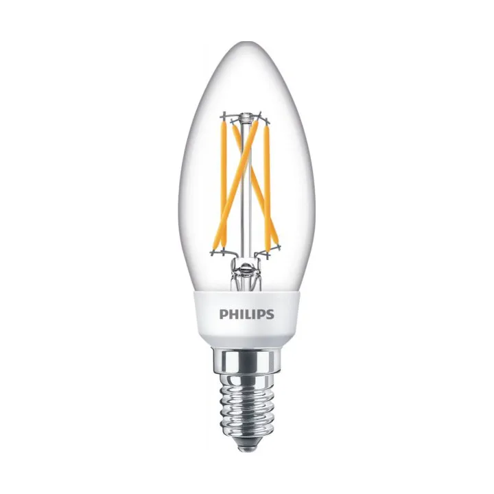 Philips Candle E14 LED 10,6 cm | Scandinavian Design | Light bulbs | Transparent