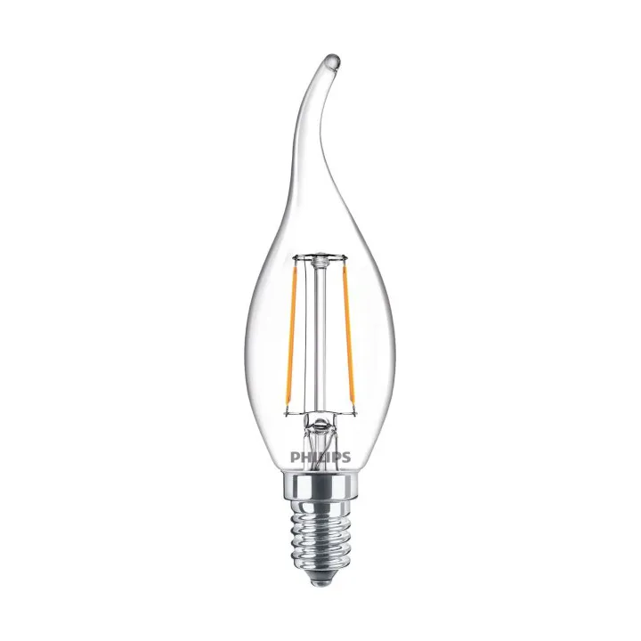 Philips Candle E14 LED 12.3 cm | Scandinavian Design | Light bulbs | Transparent
