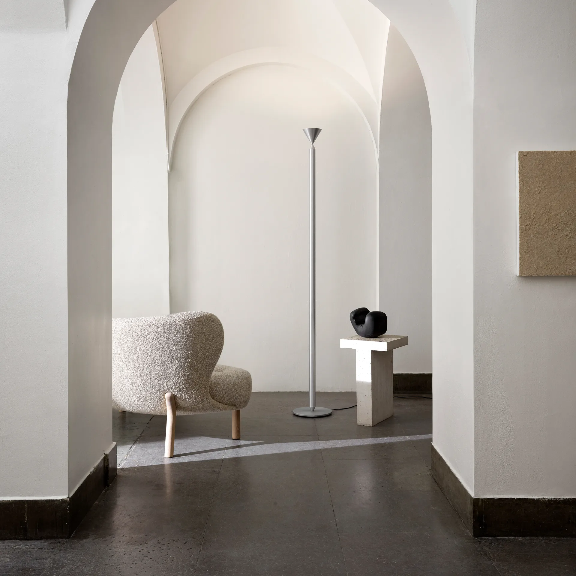 Apollo 180 floor lamp, Aluminium Pholc