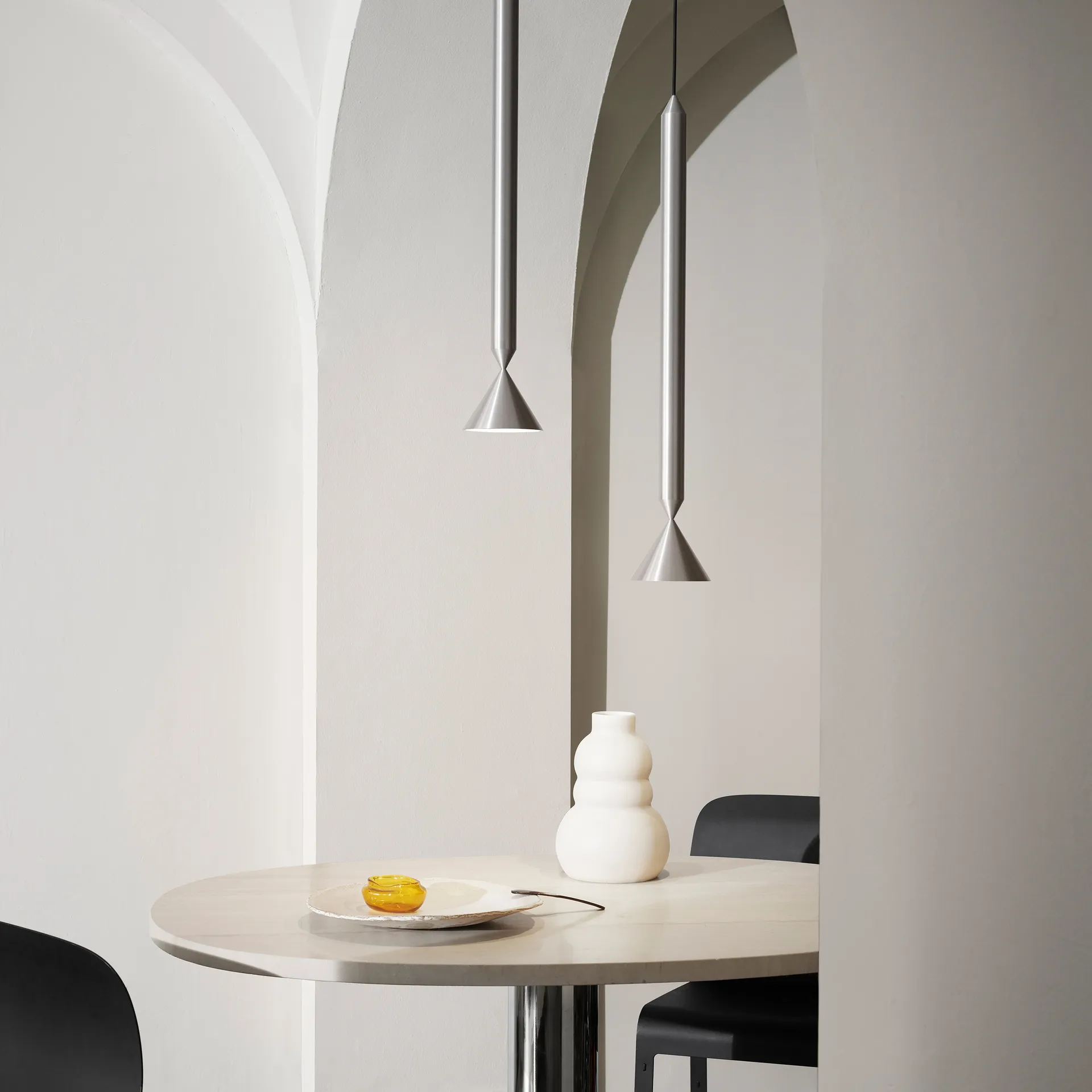 Apollo 59 pendant lamp, aluminum Pholc