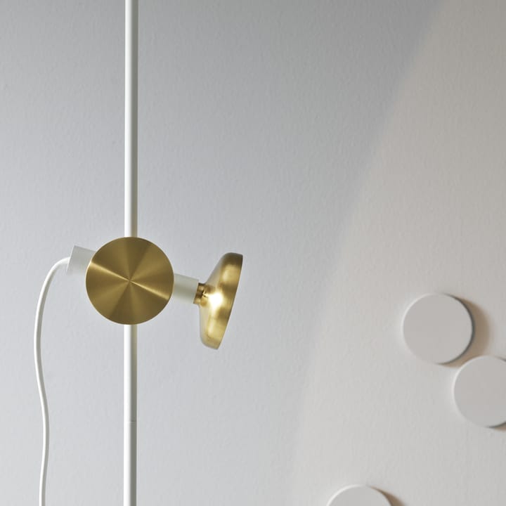 Blend 150 floor lamp - White/brass, led - Pholc