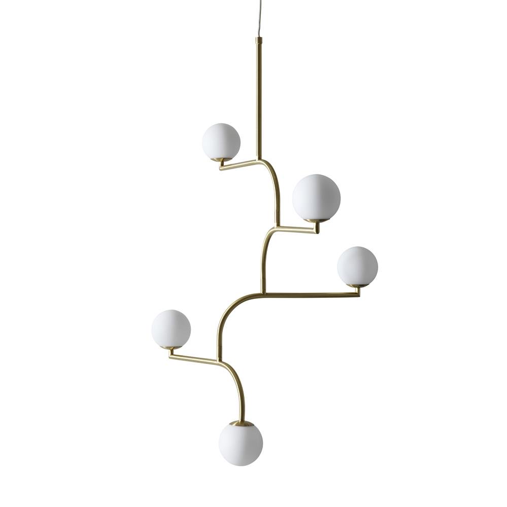 Pholc Mobil 100 ceiling lamp brass | Scandinavian Design | Pendant lamps | Gold-coloured