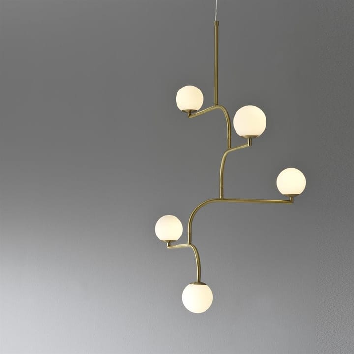Mobil 100 ceiling lamp - brass - Pholc