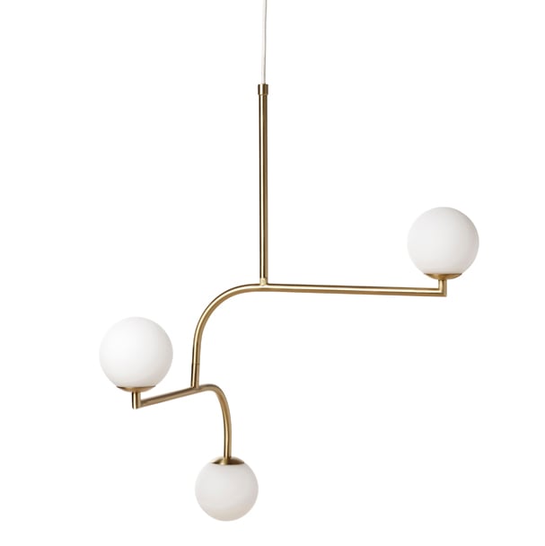 Pholc Mobil ceiling lamp 70 brass | Scandinavian Design | Pendant lamps | White