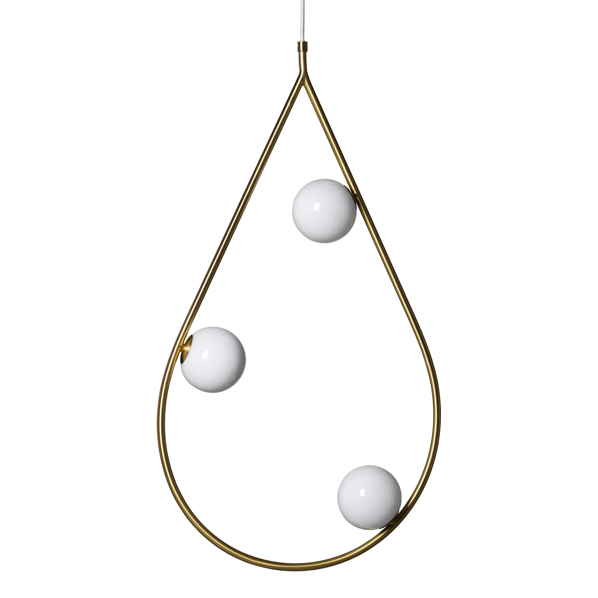 Pearls 80 pendant lamp, brass Pholc