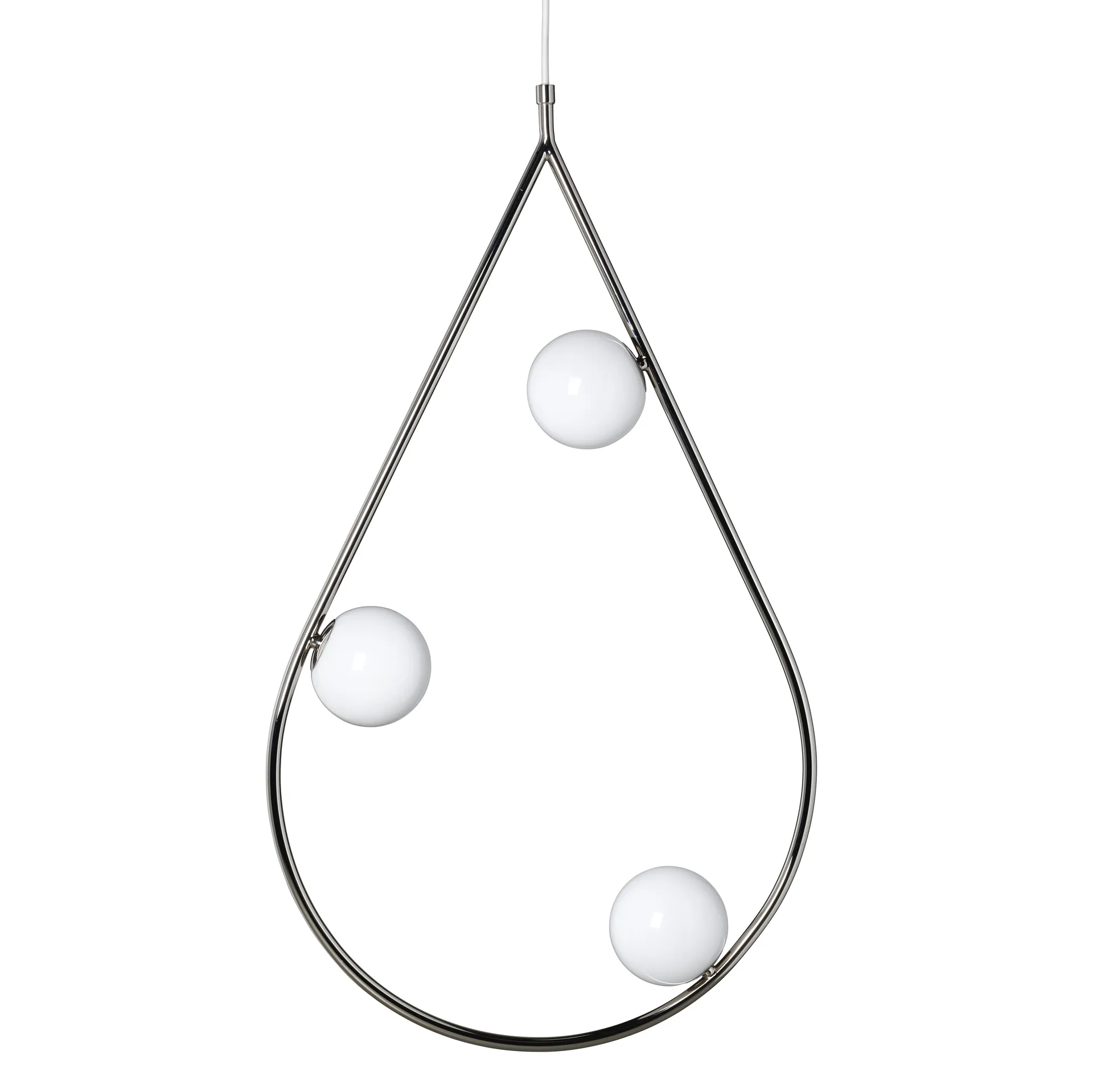Pearls 80 pendant lamp, nickel Pholc