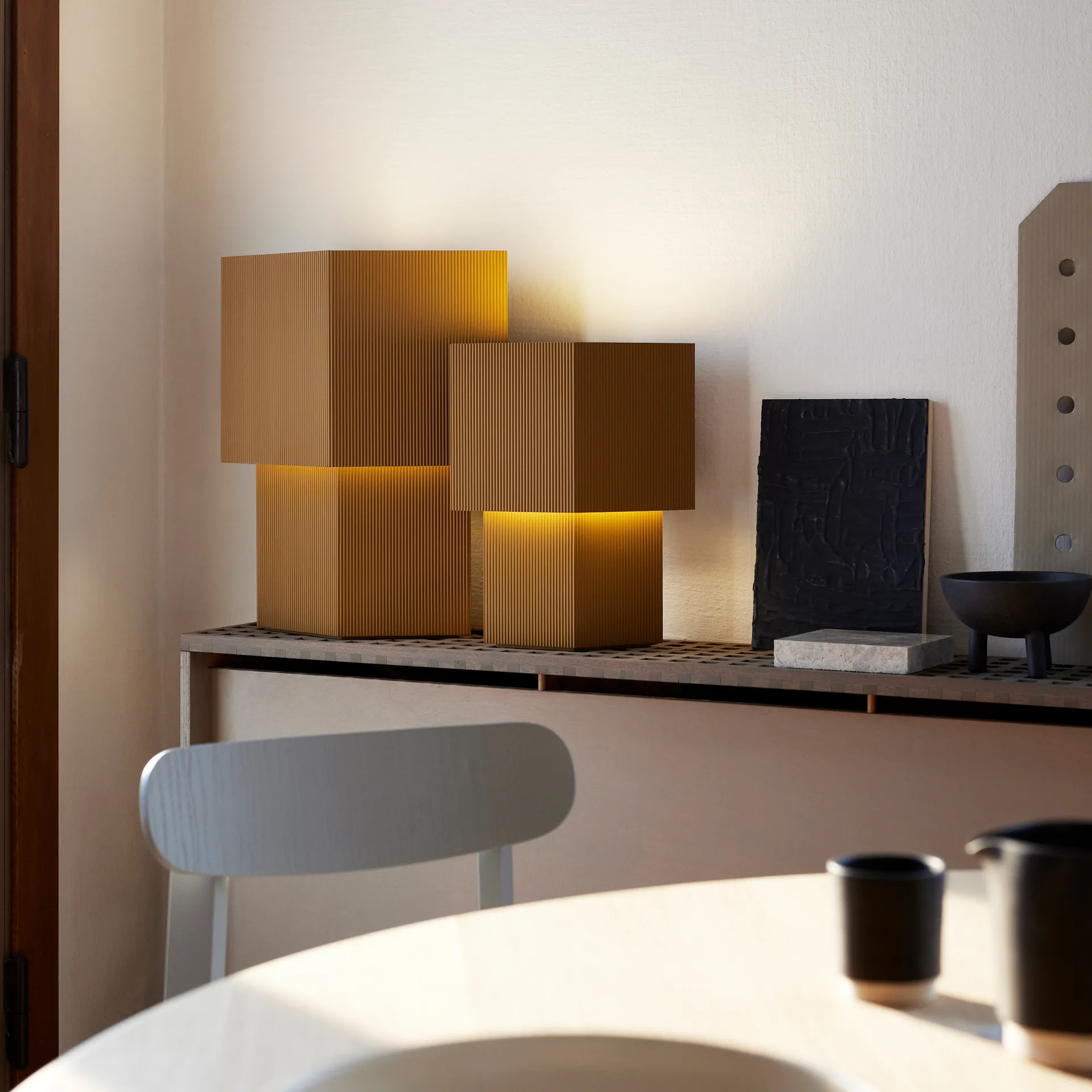 Romb 36 table lamp, Cumin Pholc