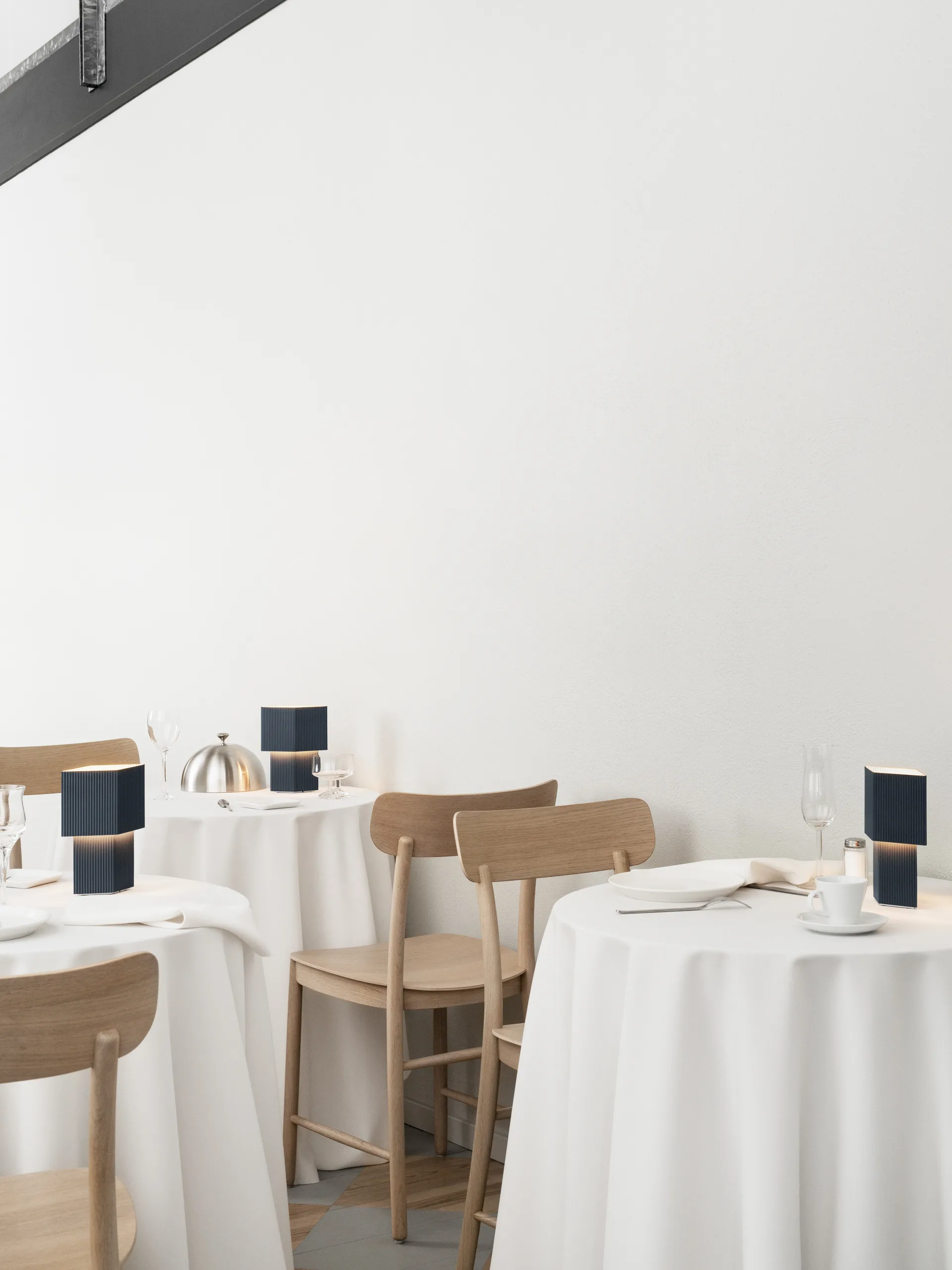 Romb Mini portable table lamp 19 cm, Blue stone Pholc