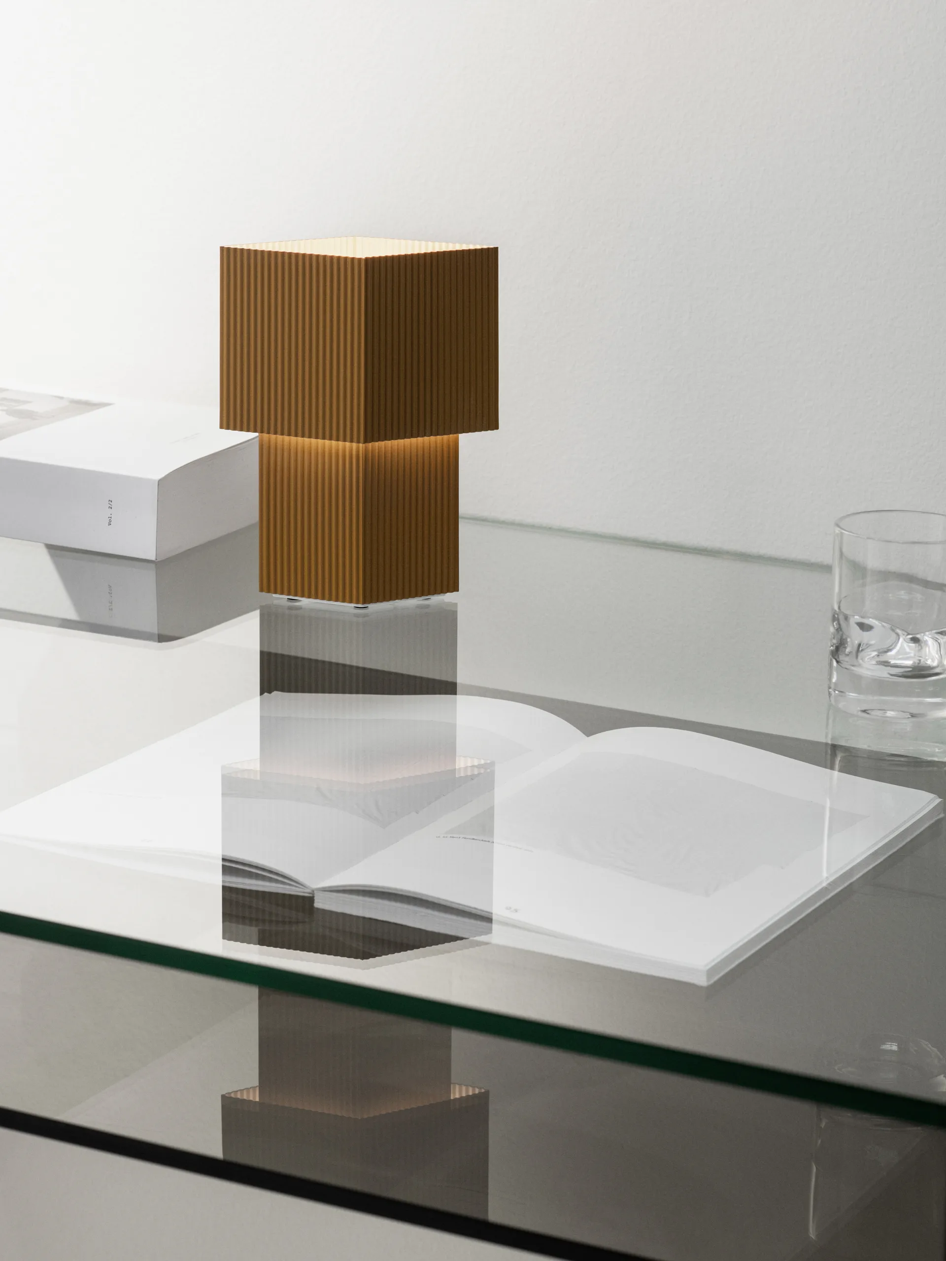 Romb Mini portable table lamp 19 cm, Cumin Pholc