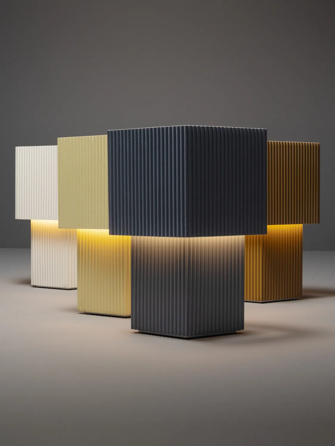 Romb Mini portable table lamp 19 cm, Vanilla Pholc