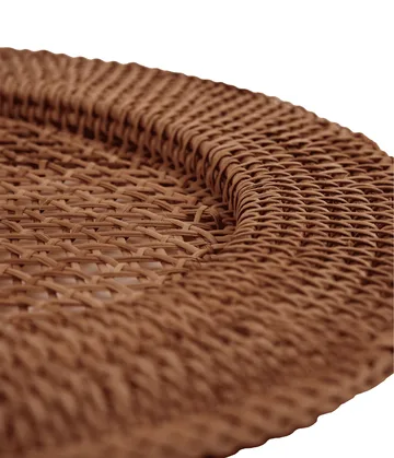 Classic Rattan placemat - Dark Brown, 33 cm - Pick a Poppy
