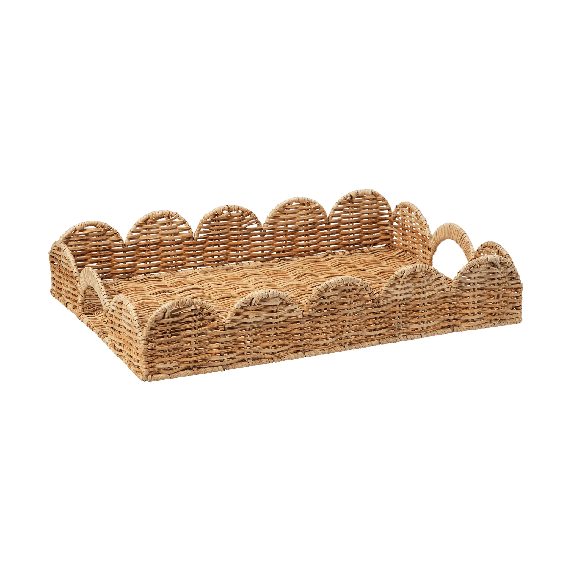 Classic Scallop tray, Natural, 30x40 cm Pick a Poppy