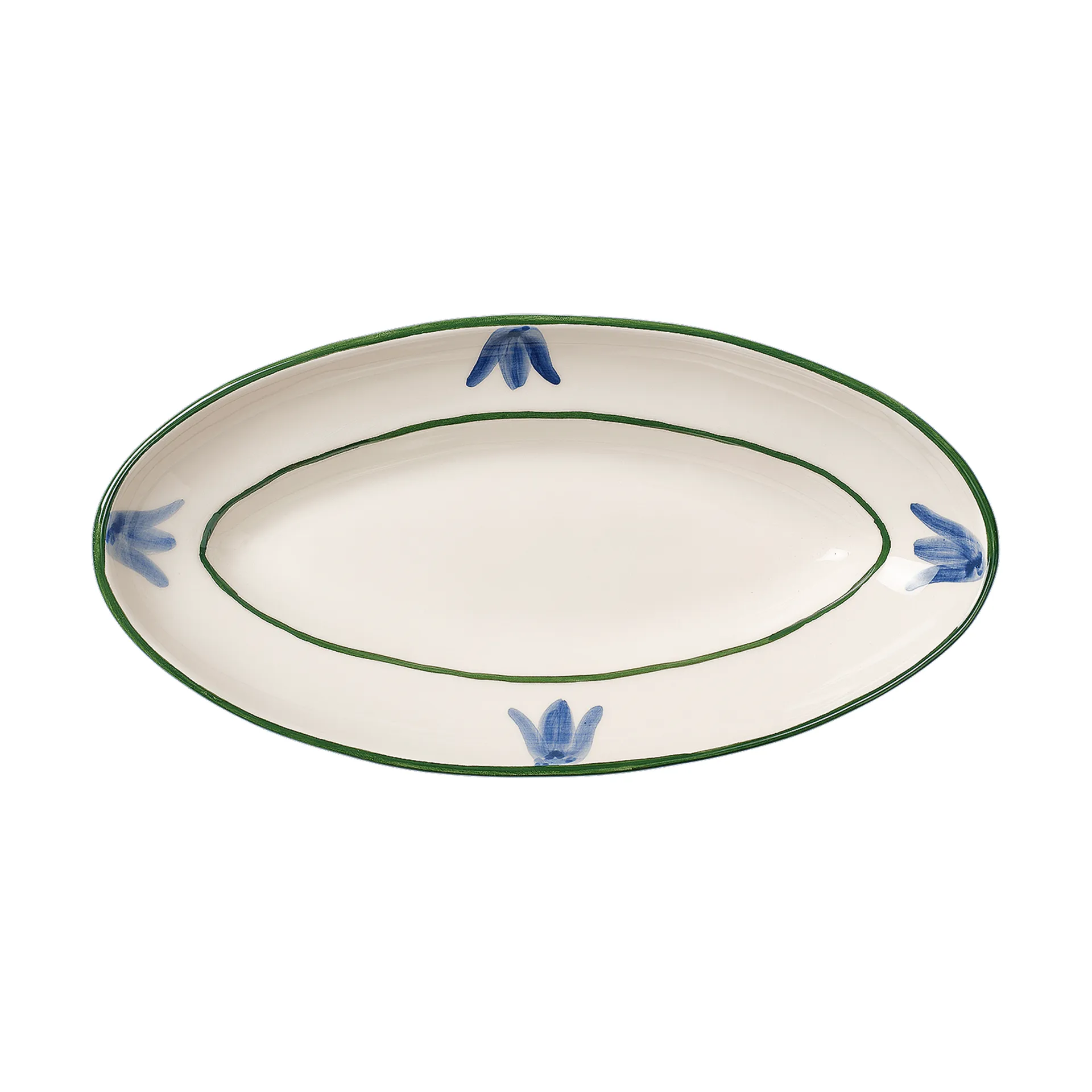 Cottage flower Blue Bell serving platter, Light Blue, 25.5 cm Pick a Poppy