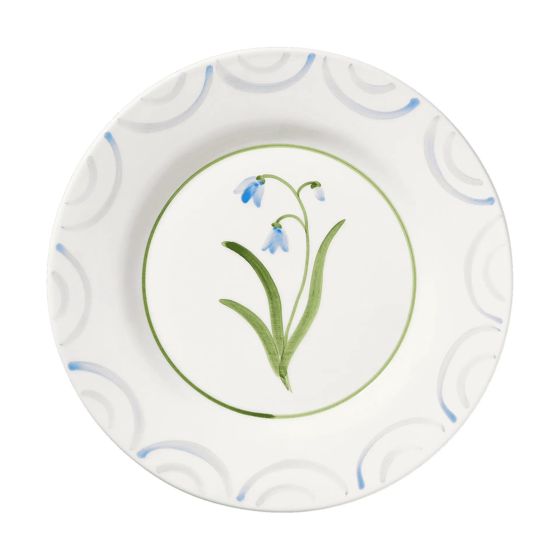 Cottage Flower plate, Light Blue, 28 cm Pick a Poppy