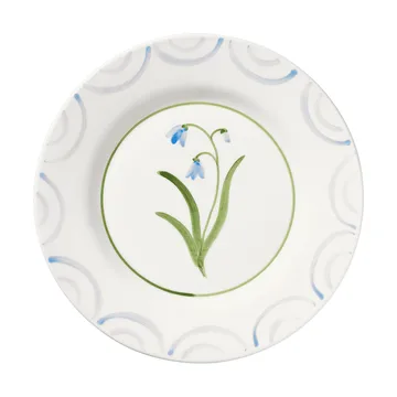 Cottage Flower plate - Light Blue, 28 cm - Pick a Poppy