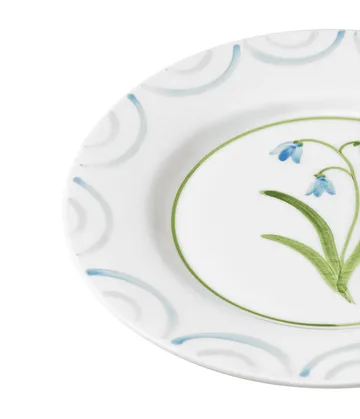 Cottage Flower plate - Light Blue, 28 cm - Pick a Poppy