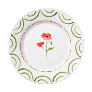 Cottage Flower plate - Poppy Red, 28 cm - Pick a Poppy