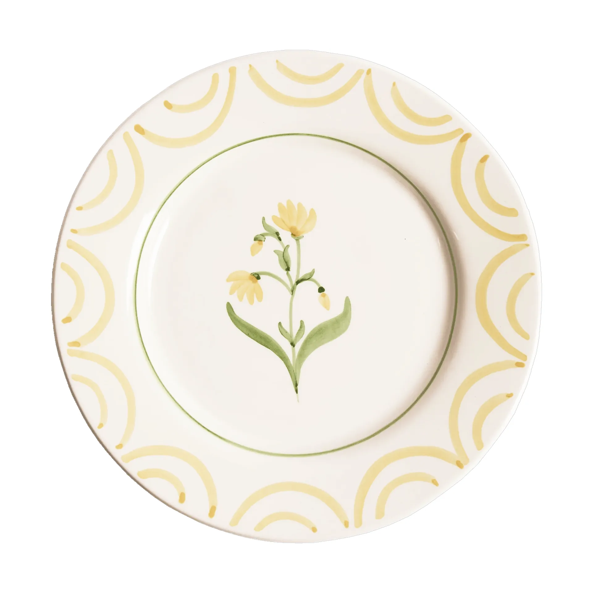 Cottage Flower plate, Yellow, 28 cm Pick a Poppy