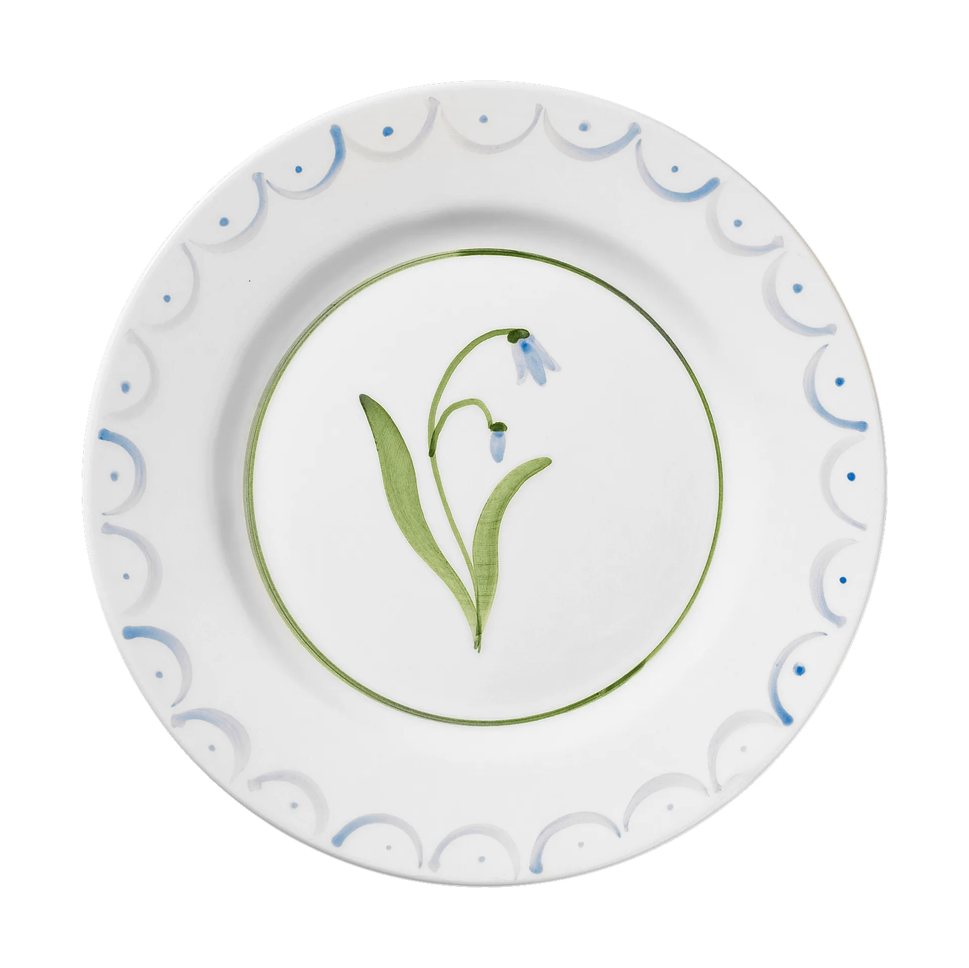 Cottage Flower salad plate, Light Blue, 22 cm Pick a Poppy