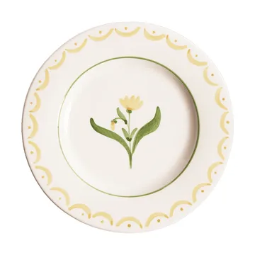 Cottage Flower salad plate - Yellow, 22 cm - Pick a Poppy