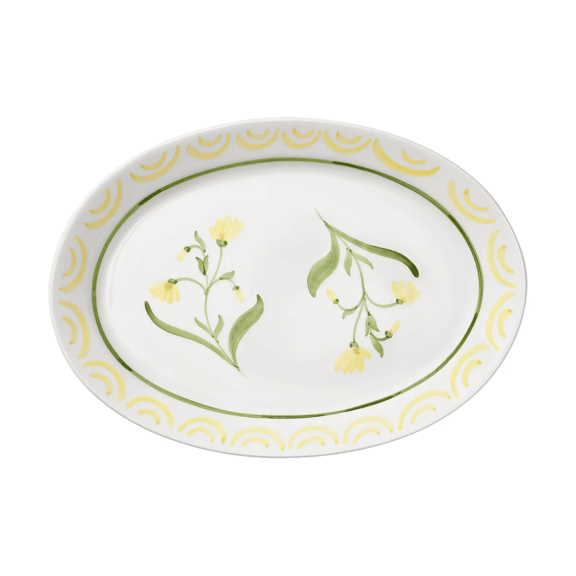 Cottage Flower serving platter, Yellow, 32 cm Pick a Poppy