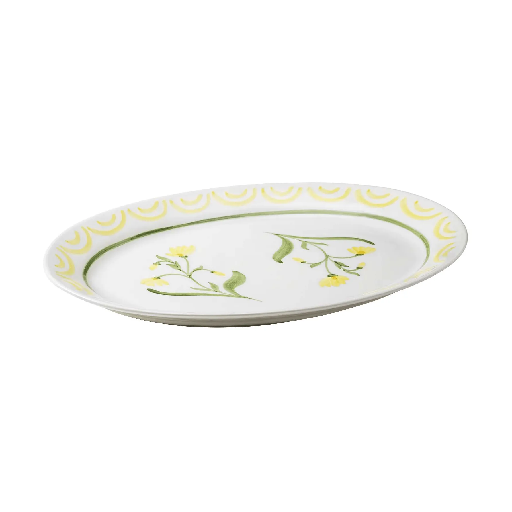 Cottage Flower serving platter, Yellow, 32 cm Pick a Poppy