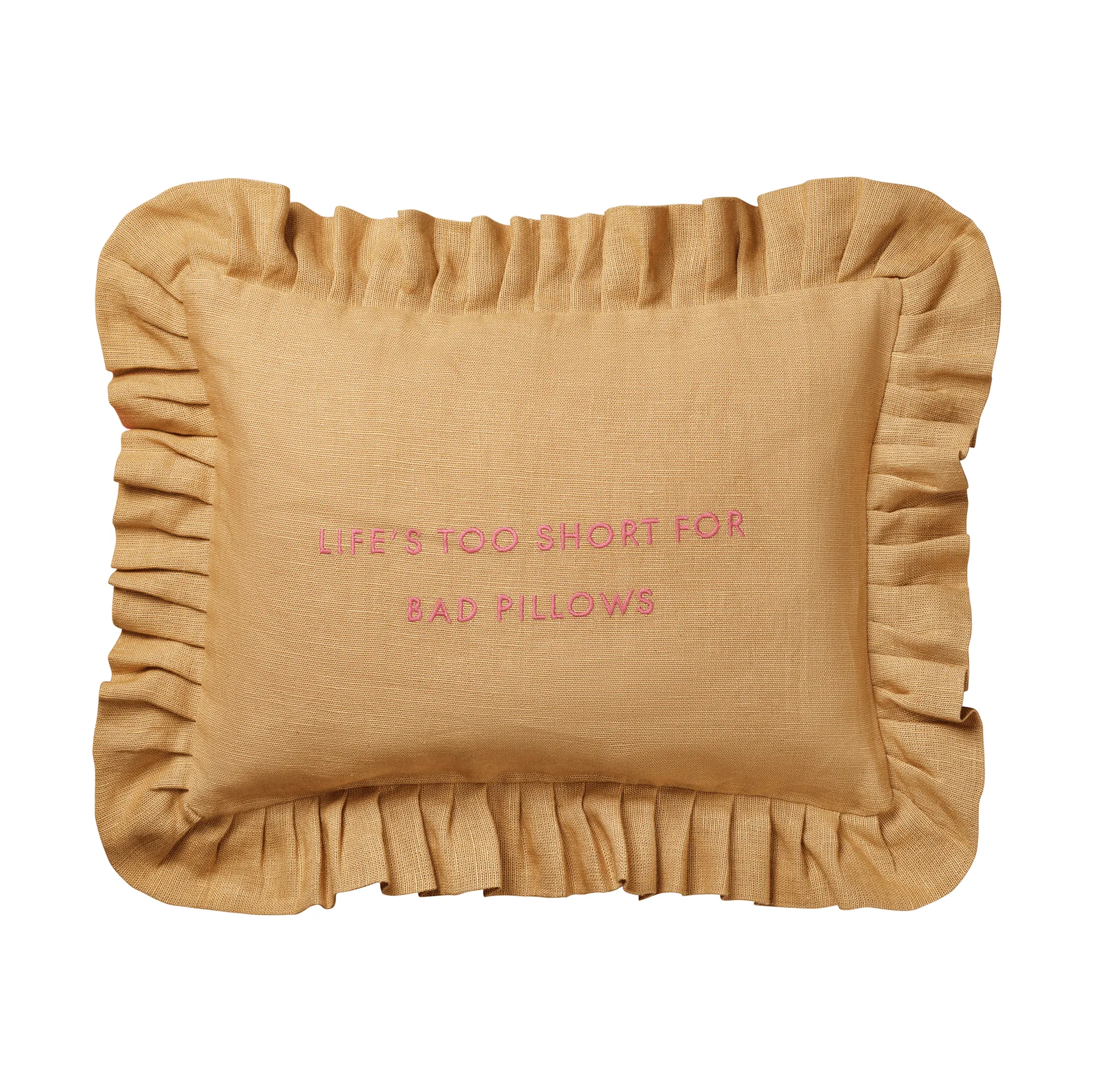 Quote cushion, Harvest yellow, 30x40 cm Pick a Poppy
