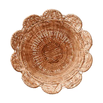 Scallop Rattan vase - Natural, 30x31 cm - Pick a Poppy