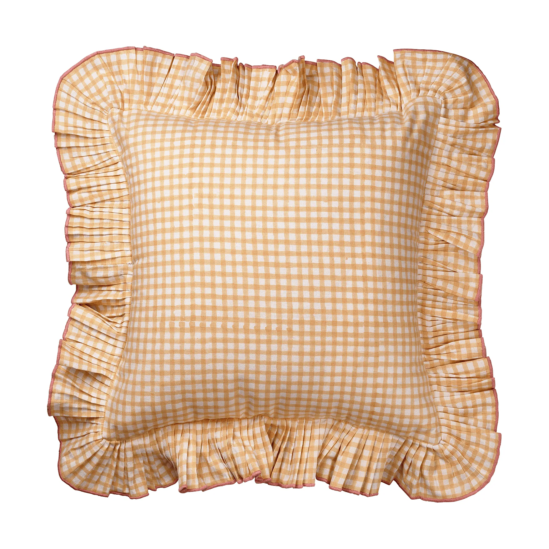 Vichy cushion cover, Light Yellow, 40x40 cm Pick a Poppy