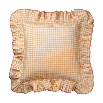 Vichy cushion - Light Yellow, 40x40 cm - Pick a Poppy
