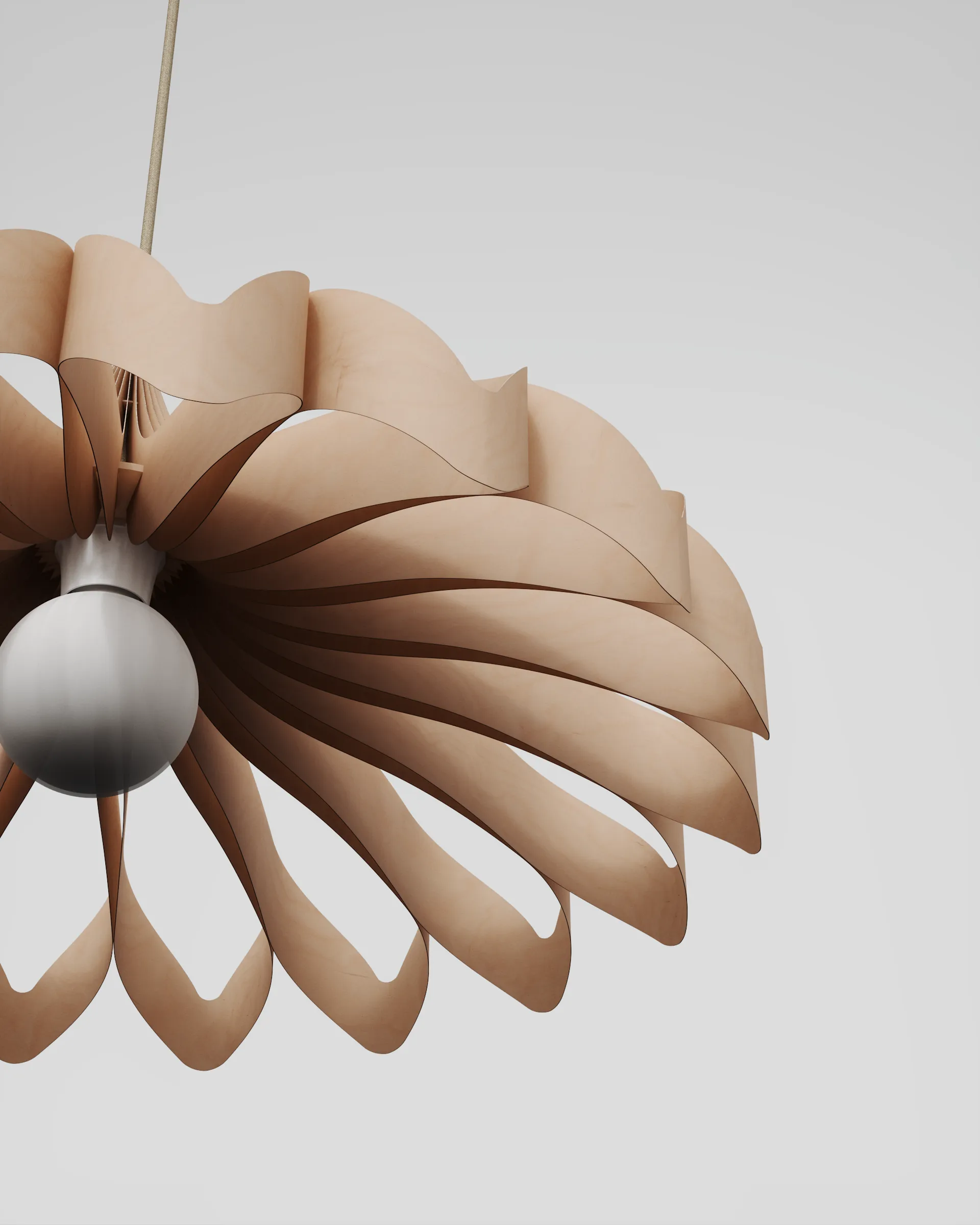 Daisy pendant, Birch small Pilke