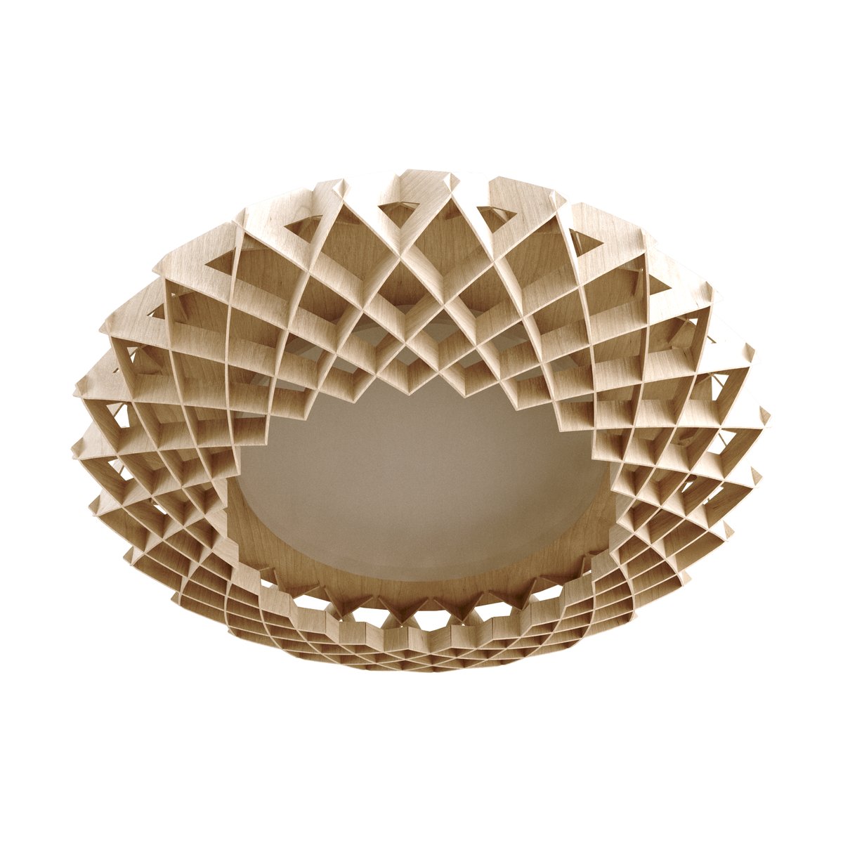 Pilke Signature ceiling lamp o45 cm Birch | Scandinavian Design | Ceiling lights | Beige