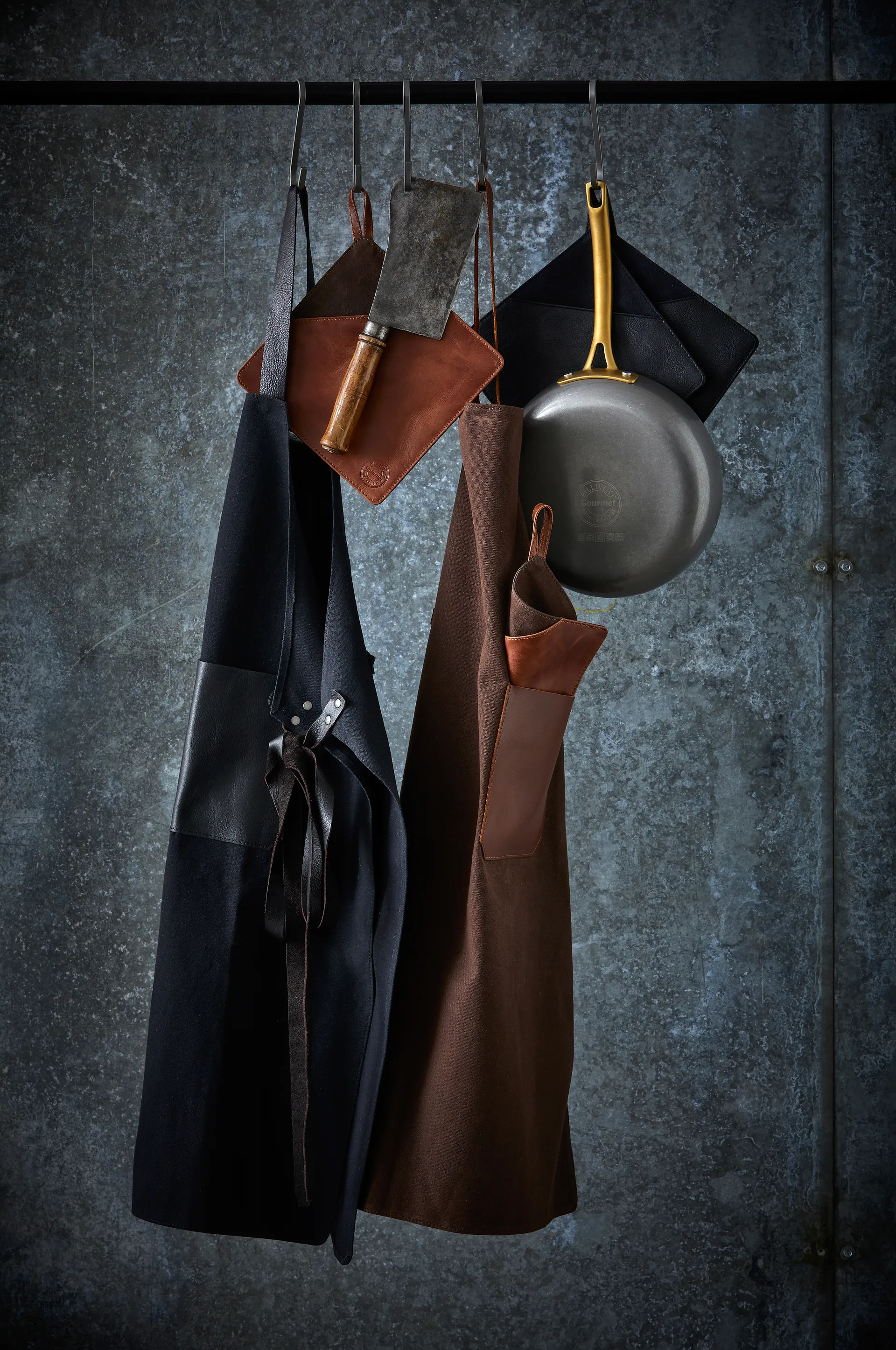 Pillivuyt Gourmet apron 70x88 cm, Brown Pillivuyt