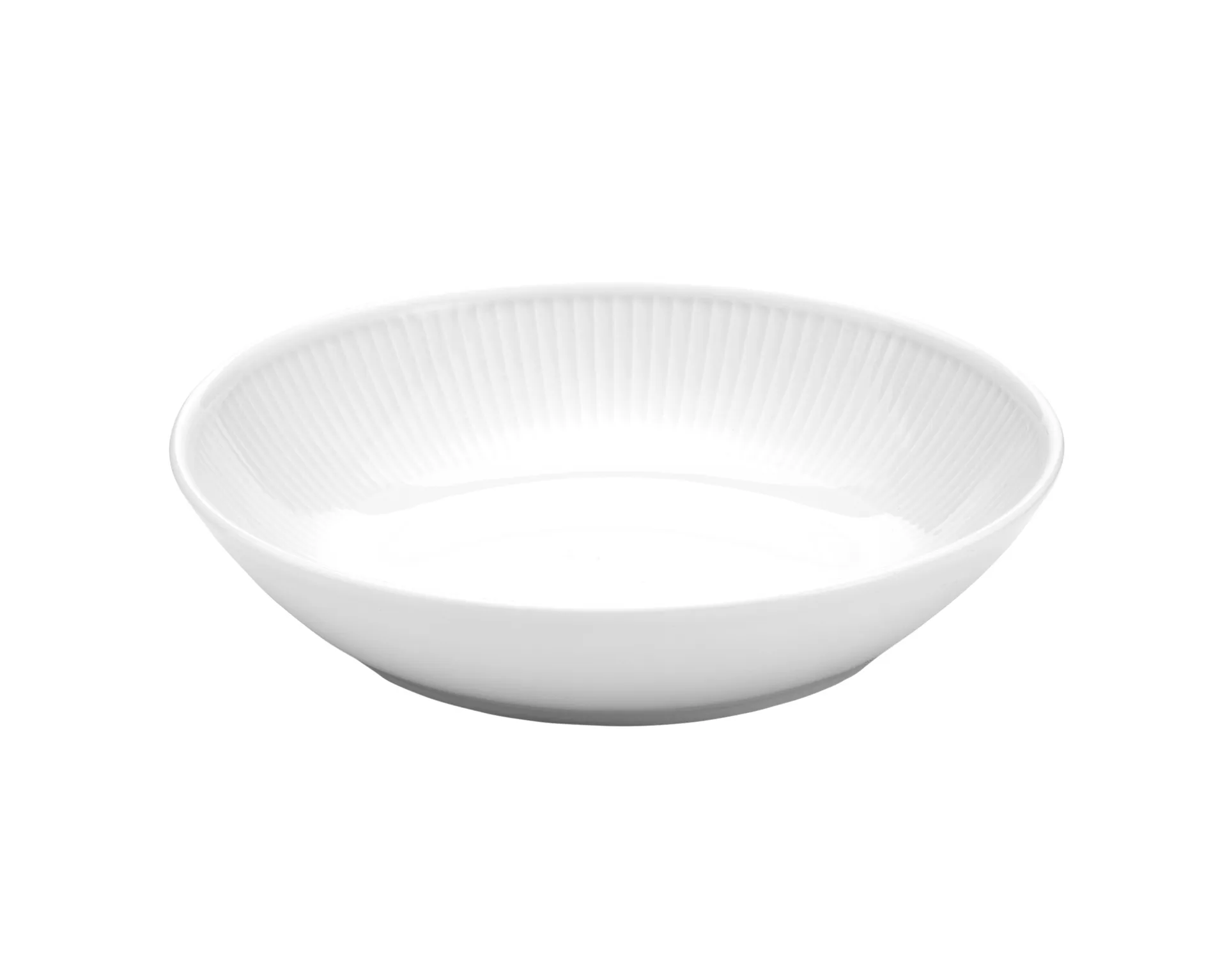 Pleated Salad/pasta plate 23 cm, White Pillivuyt