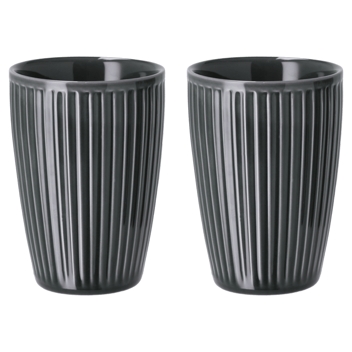 Pleated Thermal Mug 25 cl 2-pack - Midnight blue - Pillivuyt