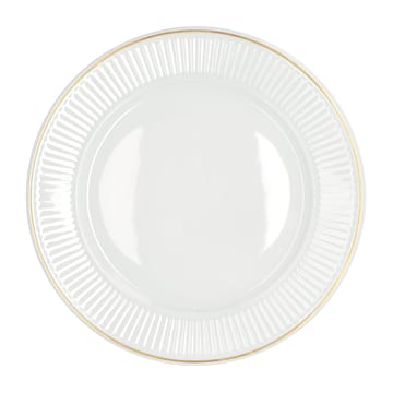 Plissé deep plate with gold edge Ø22 cm - White - Pillivuyt