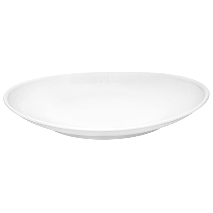 Plissé steak plate oval - White - Pillivuyt