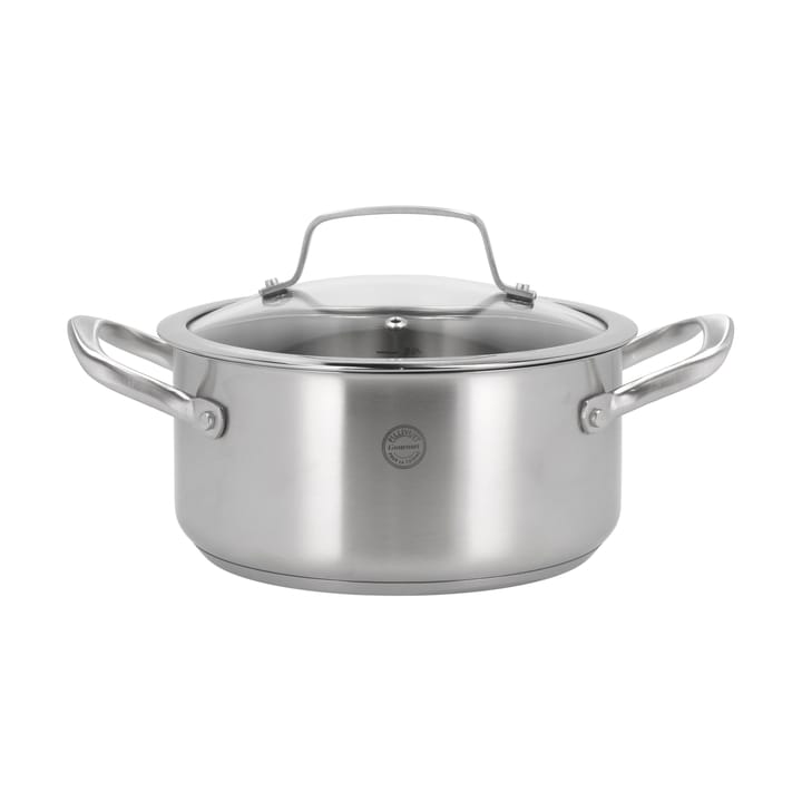 Roya pot with glass lid 3 l - Stainless steel - Pillivuyt