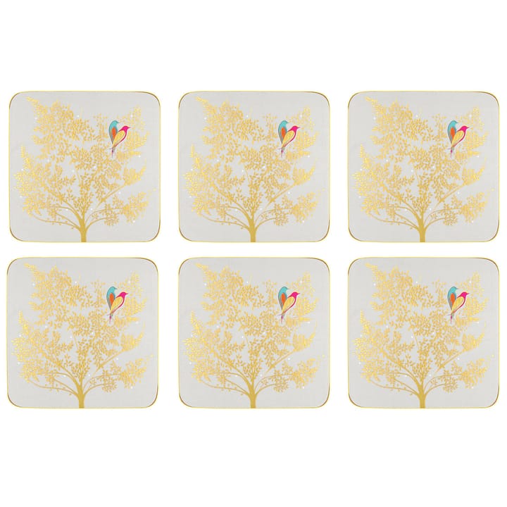 Chelsea Collection coaster 6-pack - Light grey - Pimpernel